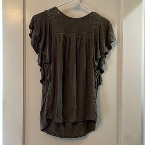 Knox Rose dark green blouse